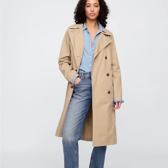 Hollister Tan Women's Trench Coat - Picture 1 of 3